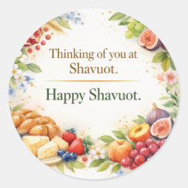 Adesivo Feliz Shavuot Adesivo, Pensando em Você no Shavuot