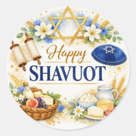 Adesivo Feliz Shavuot, Feriado Judaico, Judaísmo