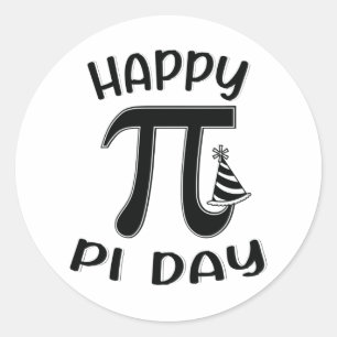 Adesivo Feliz Símbolo de Geek Nacional de Matemática de 