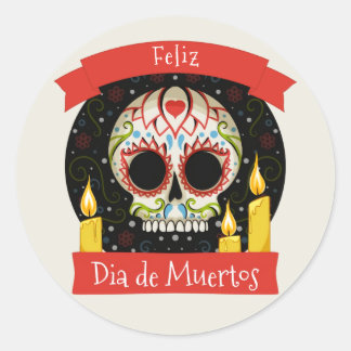 Adesivo Feliz slide de Muertos | dia dos mortos