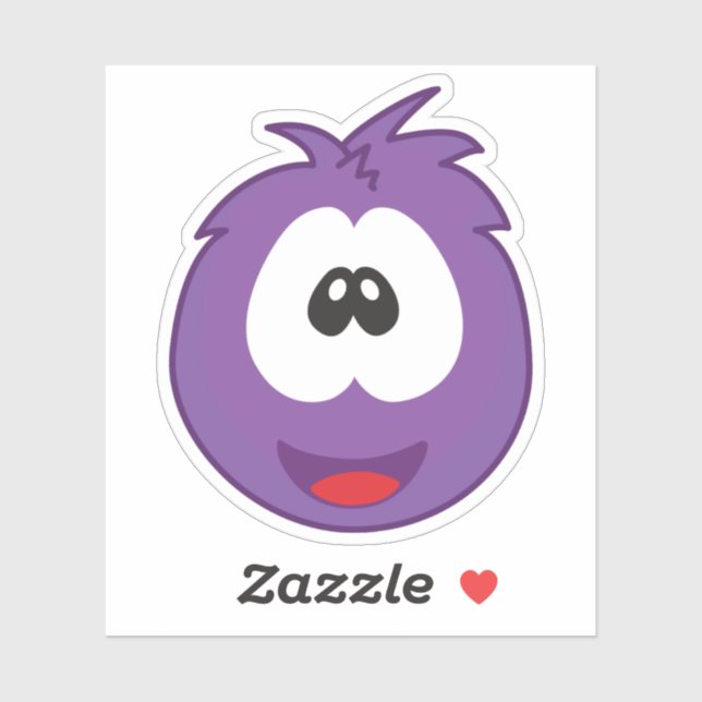 Adesivo Feliz Sneezie Roxo (Folha)