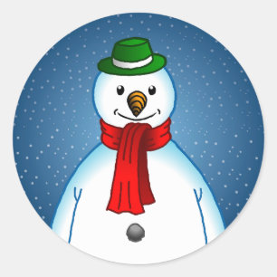 Adesivo Feliz Snowman