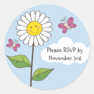 Adesivo Feliz sorriso Daisy & Butterflies RSVP Stickers