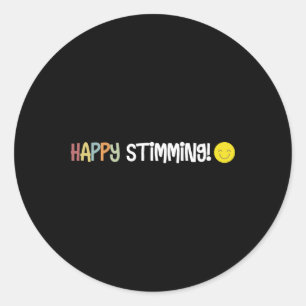Adesivo Feliz Stimming Autismo Neurodiversidade Felicidade
