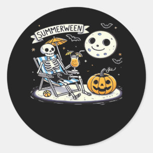 Adesivo Feliz Summerwin Skeleton Bebe Verão Halloween C