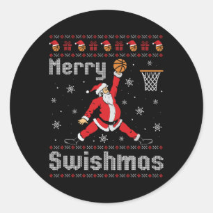 Adesivo Feliz Swishmas Sketll Enterrada Rebote Papai Noel