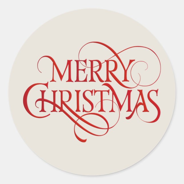 Adesivo Feliz Texto de Natal (Frente)