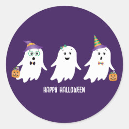 Adesivo Feliz Trick Ou Treino De Fantasmas De Halloween