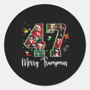 Adesivo Feliz Trumpmas 47 Famílias Correspondendo Pj Funny