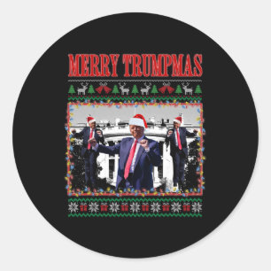 Adesivo Feliz Trumpmas Donald Trump Papais noeis Família X