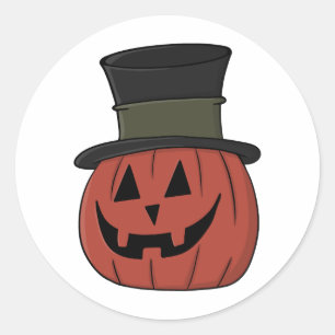 Adesivo Feliz Truque de Halloween ou Trate Abóbora
