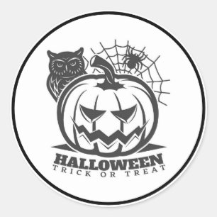 Adesivo Feliz truque ou trato de Halloween