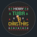 Adesivo Feliz Tuba Christmas Funny Tuba Player Ugly Xmas H<br><div class="desc">Feriado Ugly Xmas,  jogador Tuba de Natal Engraçado,  feliz Tuba</div>