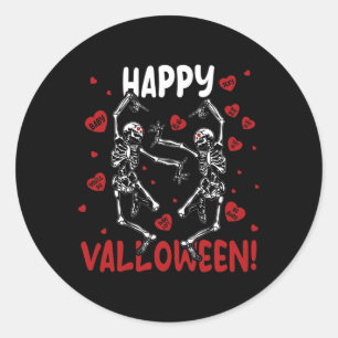 Adesivo Feliz Valloween Funny Dancing Skeleton Gótico Vale