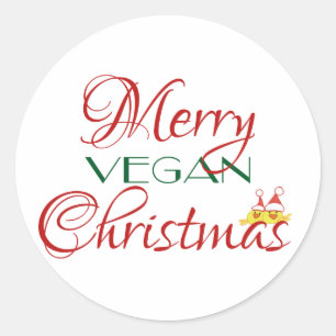 Adesivo Feliz Vegan Natal