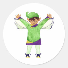 Adesivo Feliz Verde Elf Sticker
