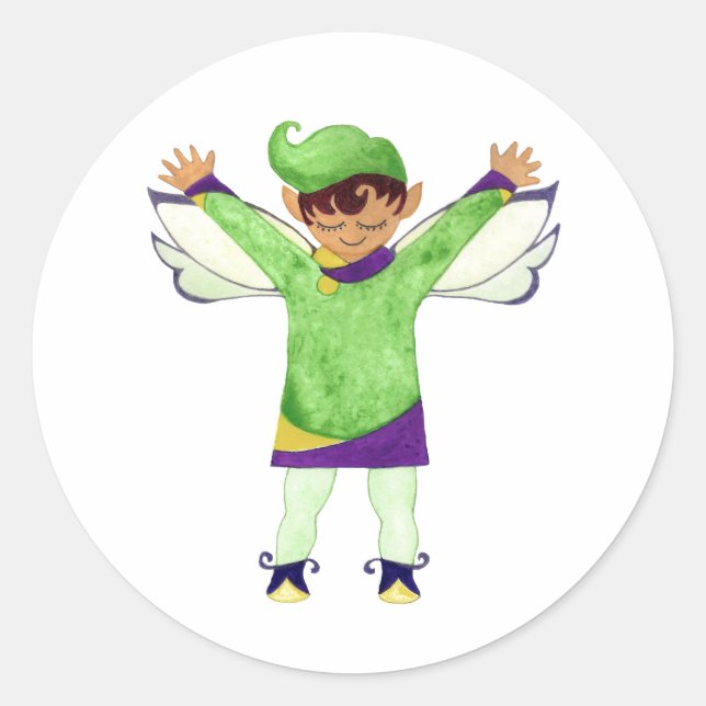 Adesivo Feliz Verde Elf Sticker (Frente)