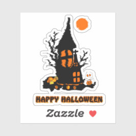 Adesivo Feliz vinil-Sticker do Dia das Bruxas