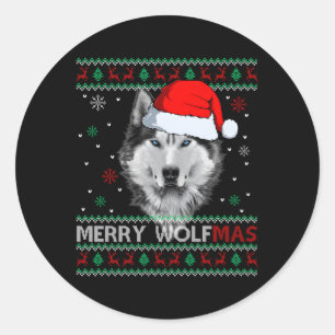 Adesivo Feliz Wolfmas Feliz Wolf Ugly