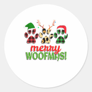 Adesivo FELIZ WOOFMAS Cog Paw