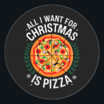 Adesivo Feliz Xmas Tudo O Que Quero Para As Mulheres De Pi<br><div class="desc">Feliz Xmas Tudo Que Quero É Pizza Homens Mulheres Crianças</div>