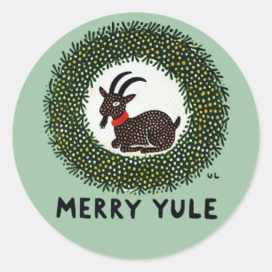 Adesivo Feliz Yule Goat