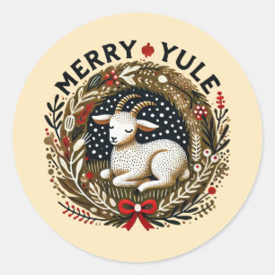 Adesivo Feliz Yule Goat