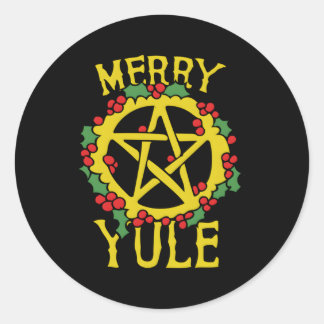 Adesivo Feliz Yule Pagan Yule Blessings