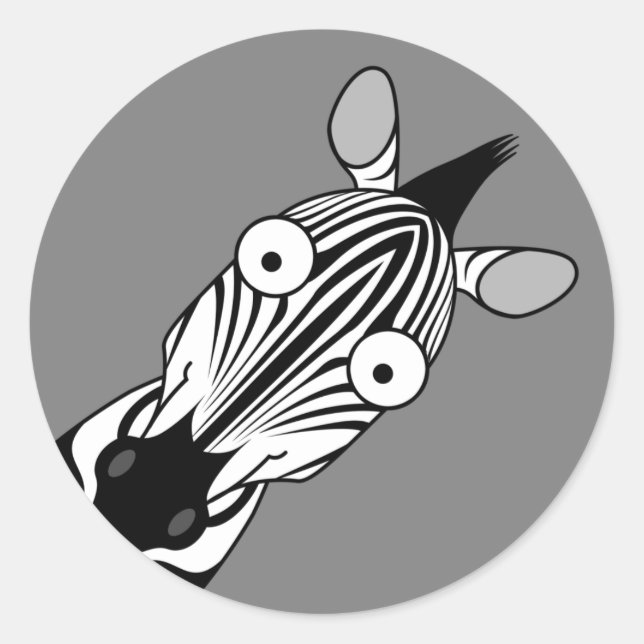 ADESIVO FELIZ ZEBRA STICKER (Frente)
