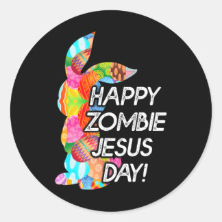 Adesivo Feliz Zombie Jesus Dia Páscoa Coelhinho Para