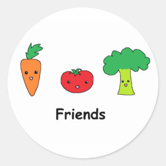 Adesivo Felizes Amigos de Vegetal