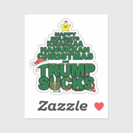 Adesivo Felizes Feriados Trump Sujo