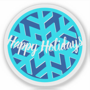 Adesivo FELIZES HOLIDAYS   WINTER WONDERLAND   Floco de ne