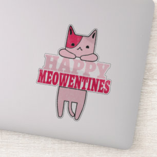 Adesivo Felizes Meowentines   presentes de Dia de os namor