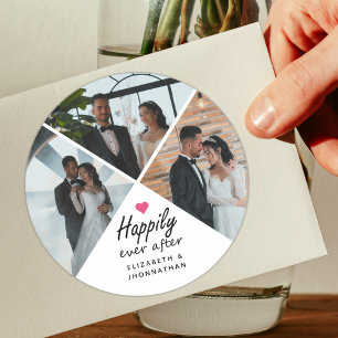 Adesivo Felizmente Depois Da Foto De Casamento Do Casal Mo