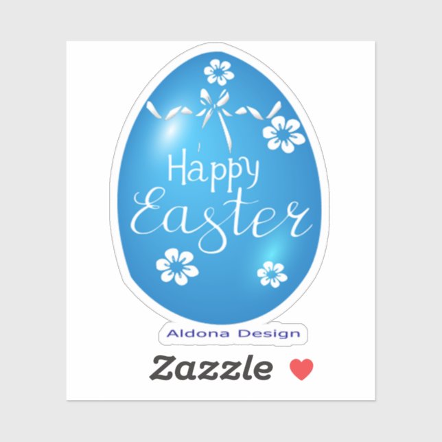 Adesivo Felz pascoa (Folha)