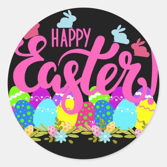 Adesivo Felz pascoa (Frente)