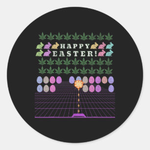 Adesivo Felz pascoa 2025 - Meme Bunny Gaming Tee