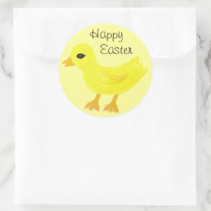 Adesivo Felz pascoa Amarelo