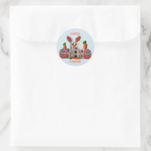 Adesivo Felz pascoa Bunny