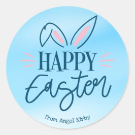 Adesivo Felz pascoa Bunny Ears, Simples