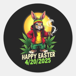 Adesivo Felz pascoa Bunny Weed