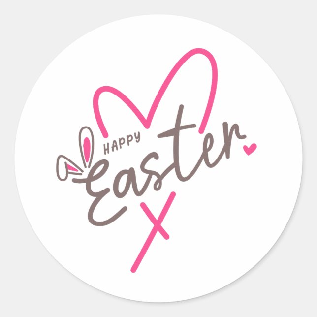 Adesivo Felz pascoa da Família Correspondente (Frente)