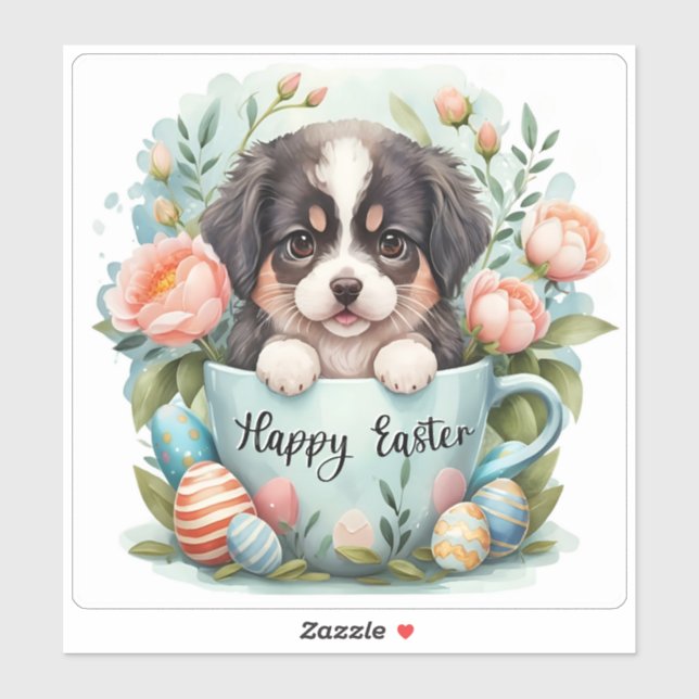 Adesivo Felz pascoa de Landseer Vinyl Sticker (Folha)
