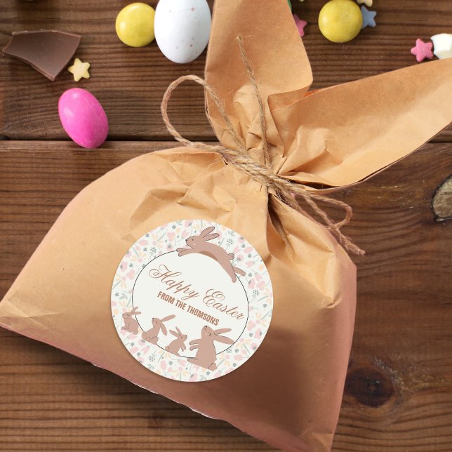 Adesivo Felz pascoa de Primavera de Blocos de Pastel (Criador carregado)