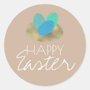 Adesivo Felz pascoa Espectrado Páscoa de Ovo Parte Nest