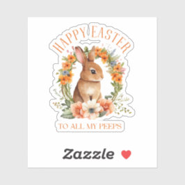 Adesivo felz pascoa para todos os meus colegas, engraçado 