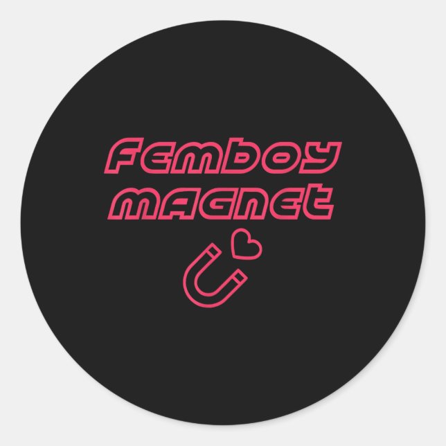 Adesivo Femboy Magnet Design (Frente)