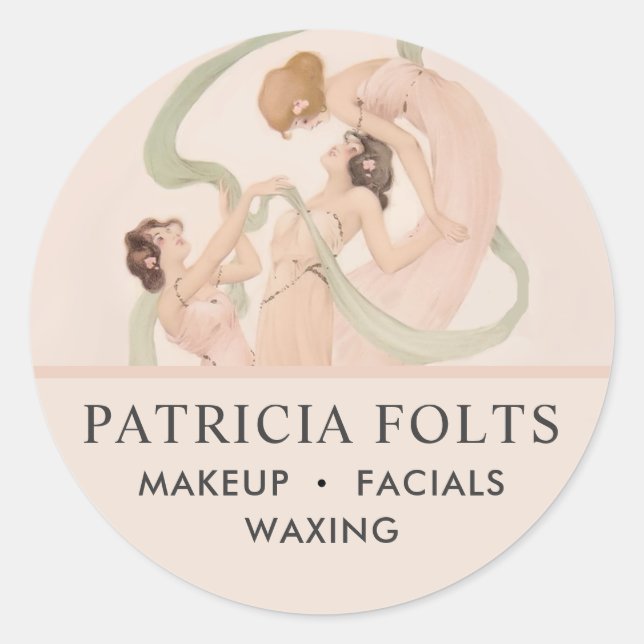 Adesivo Feminine Vintage Nouveau Mayflies (Frente)