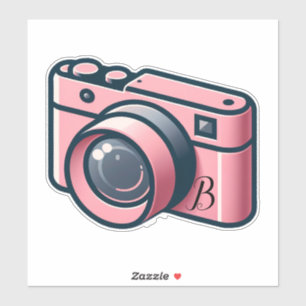 Adesivo Feminino Rosa & Cinza Fotografia Personalizada de